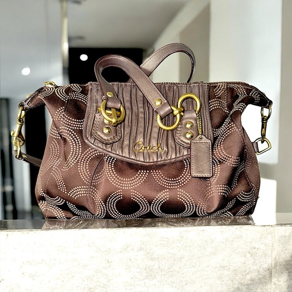 Coach Handbags - Coach Rowan Satchel in Signature Canvas with Shoulder Strap